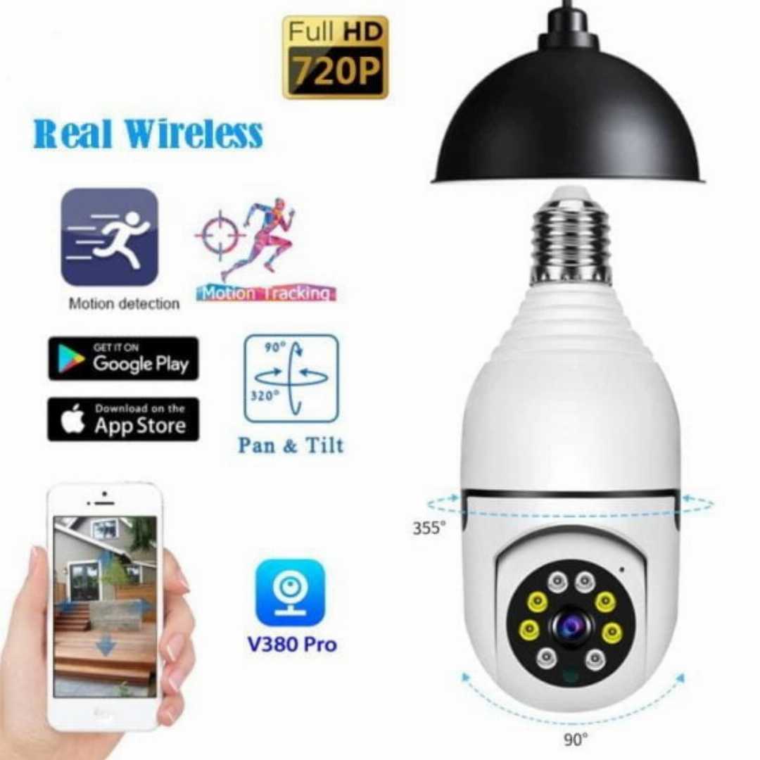 V380,PRO,E27,360,Degree,1080P,Wireless,Home,Security,IP,Camera V380 PRO IP Camera,360 Degree Wireless Security Camera,WiFi Enabled Security Camera,Remote Monitoring Camer