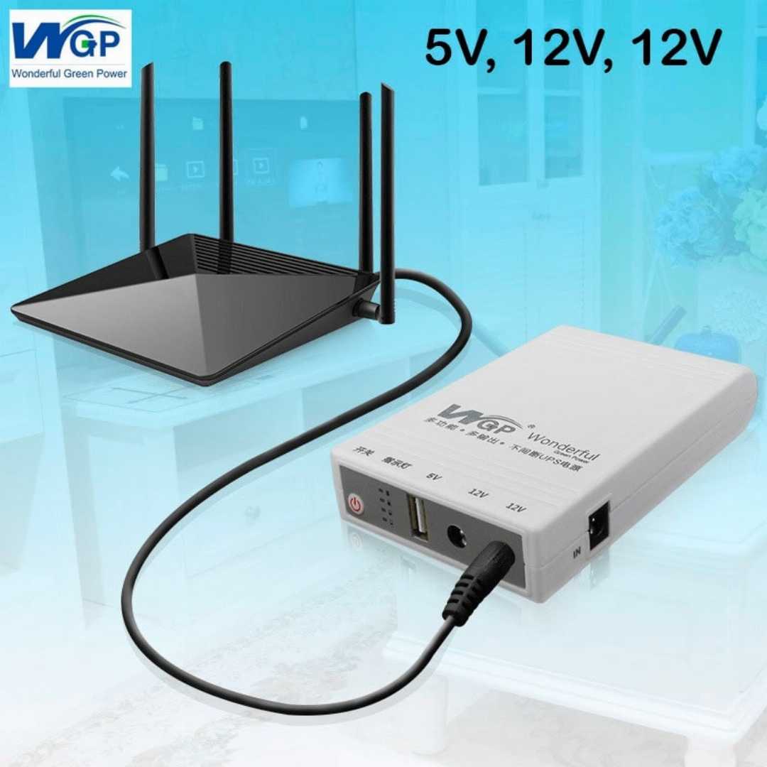 WGP,Mini,UPS,5/9/12V,(8,800mAh)-,Router,&,ONU,Up,To,8,Hours,Backup